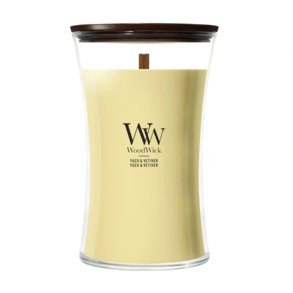 WOODWICK Pluswick duża świeca w słoiku YUZU & VETIVER 609,5g