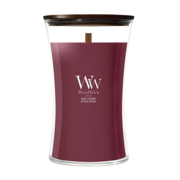 WOODWICK Pluswick duża świeca w słoiku DARK CHERRY 609,5g