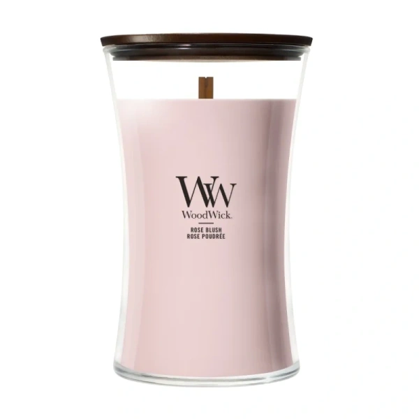 WOODWICK Pluswick duża świeca w słoiku ROSE BLUSH 609,5g