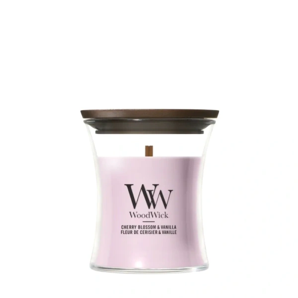 WOODWICK Pluswick Mała mała świeca w słoiku CHERRY BLOSSOM & VANILLA 85g