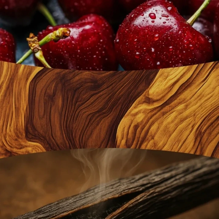 WOODWICK Pluswick Średnia świeca w słoiku DARK CHERRY 275g