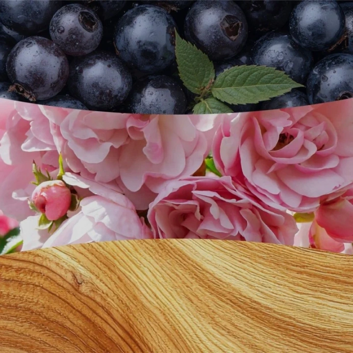 WOODWICK Pluswick Średnia świeca w słoiku ROSE BLUSH 275g