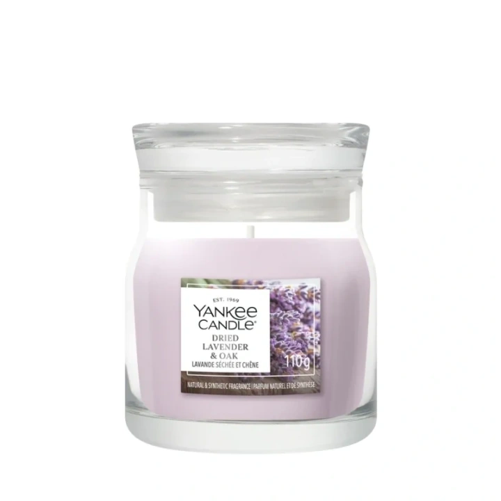WOODWICK Pluswick Mała świeca w słoiku DRIED LAVENDER & OAK 85g