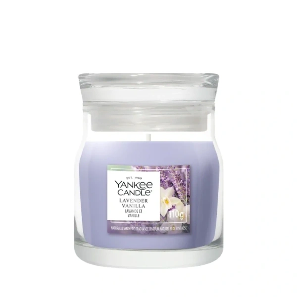 YANKEE CANDLE Signature Mini świeca w słoiku LAVENDER VANILLA 37g
