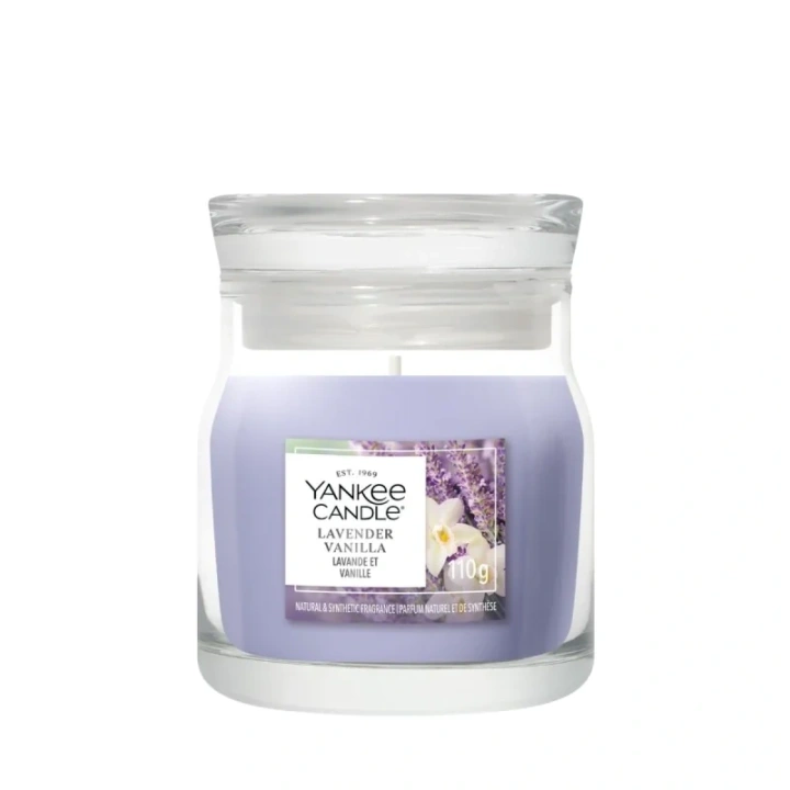 YANKEE CANDLE Signature Mini świeca w słoiku LAVENDER VANILLA 37g