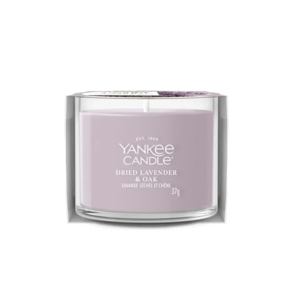 YANKEE CANDLE Signature Mini świeca w słoiku DRIED LAVENDER & OAK 37g