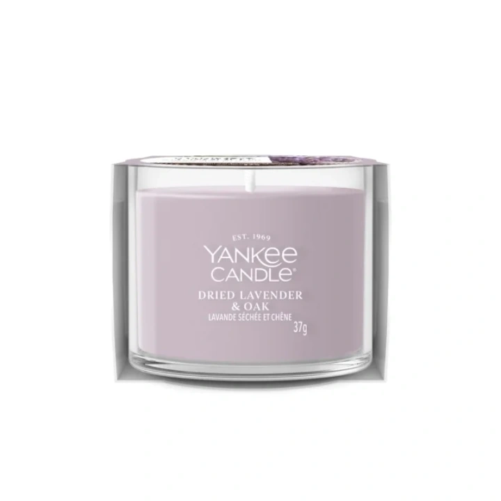 YANKEE CANDLE Signature Mini świeca w słoiku DRIED LAVENDER & OAK 37g