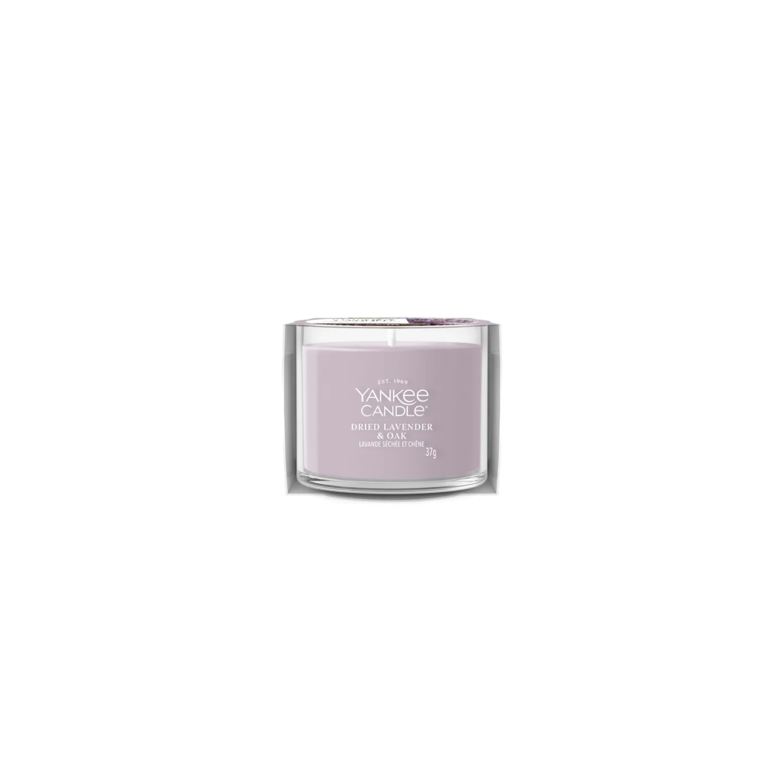 YANKEE CANDLE Signature Mini świeca w słoiku DRIED LAVENDER & OAK 37g