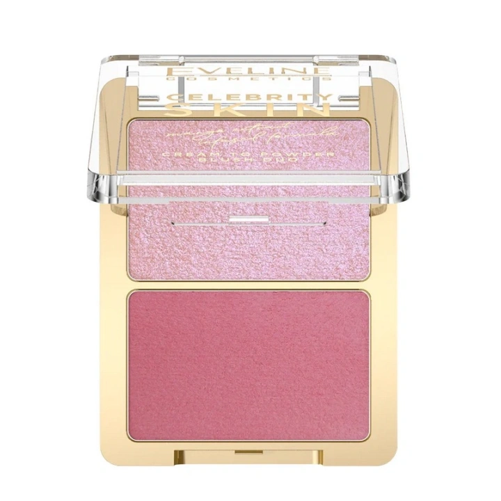 EVELINE Celebrity Skin kremowy róż do policzków duet 01 Soft Harmony 8g
