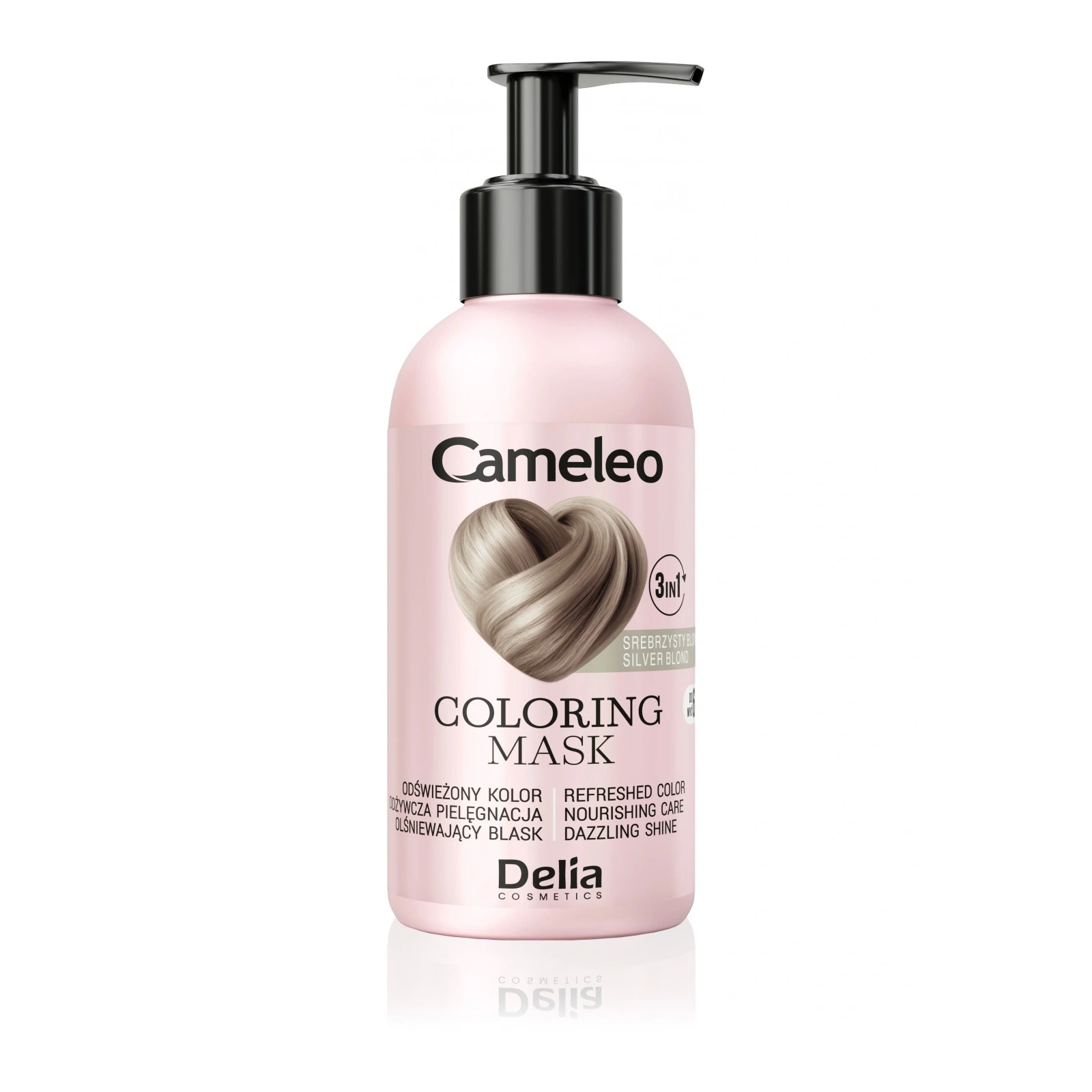 DELIA Cameleo Coloring Mask maska koloryzująca do włosów 3w1 Srebrzysty Blond 120ml