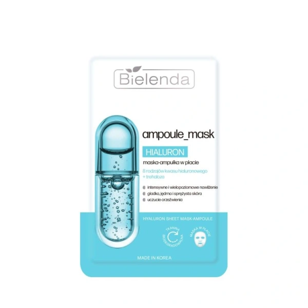 BIELENDA Ampoule Mask Hialuron maska-ampułka w płacie 1szt