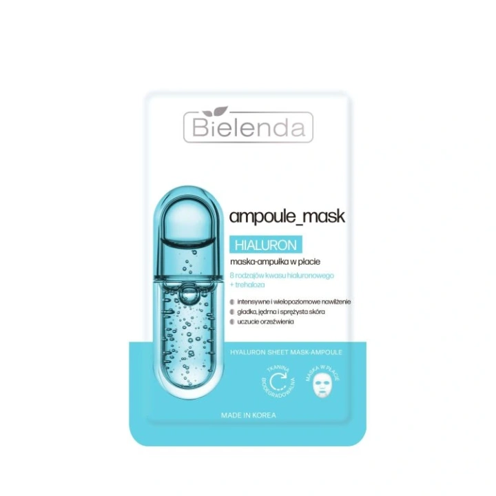 BIELENDA Ampoule Mask Hialuron maska-ampułka w płacie 1szt