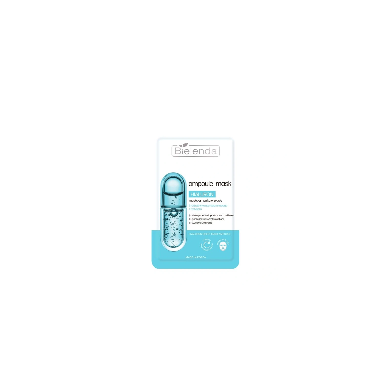 BIELENDA Ampoule Mask Hialuron maska-ampułka w płacie 1szt