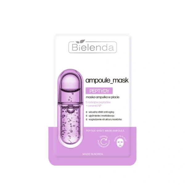 BIELENDA Ampoule Mask Peptydy maska-ampułka w płacie 1szt