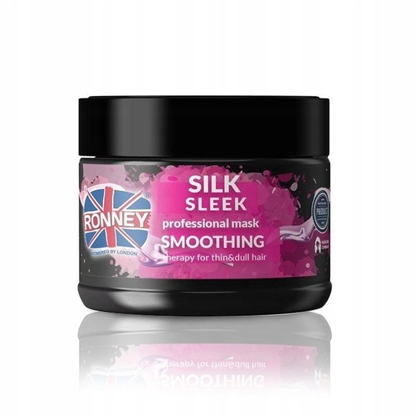 RONNEY Silk Sleek wygładzająca maska do włosów cienkich i matowych 300ml