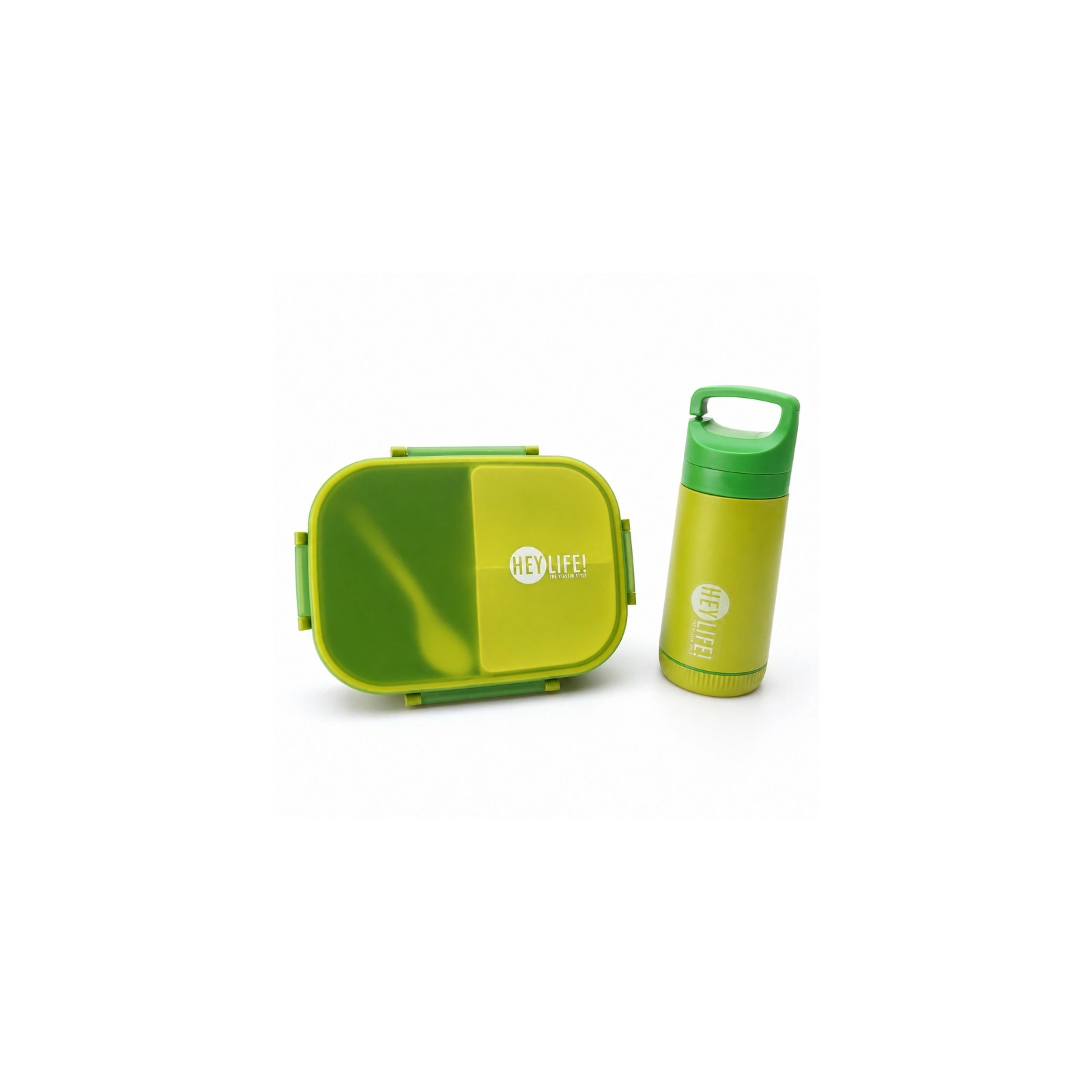 ECARLA Lunch Box śniadaniówka zestaw z bidonem Zielony PJM47ZIE