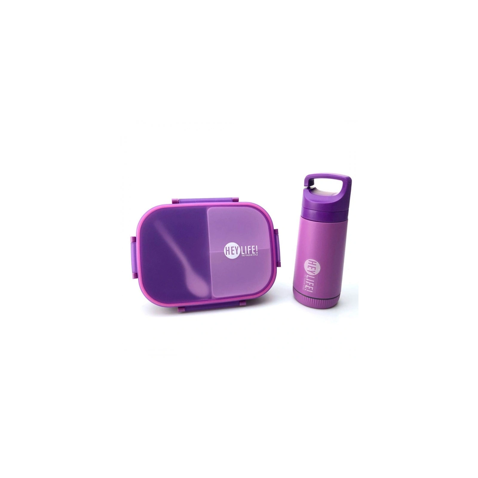 ECARLA Lunch Box śniadaniówka zestaw z bidonem Fioletowy PJM47F
