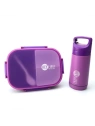 ECARLA Lunch Box śniadaniówka zestaw z bidonem Fioletowy PJM47F