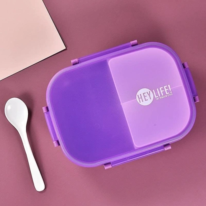 ECARLA Lunch Box śniadaniówka zestaw z bidonem Fioletowy PJM47F