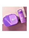 ECARLA Lunch Box śniadaniówka zestaw z bidonem Fioletowy PJM47F