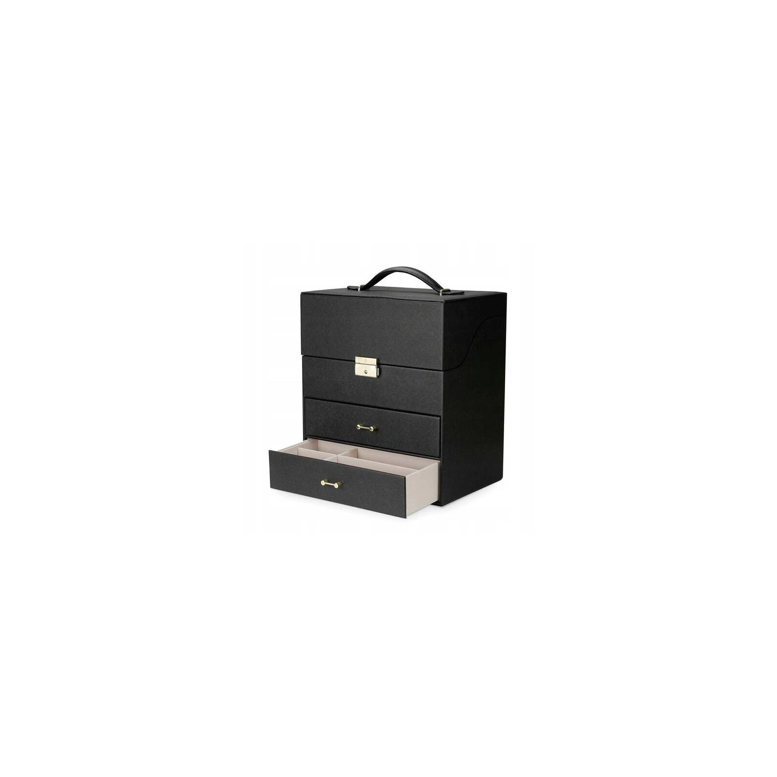 ECARLA szkatułka pudełko kuferek elegancki czarny PD49CZ 1szt 