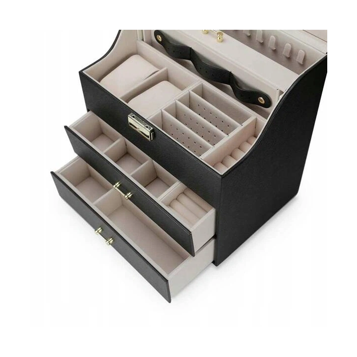 ECARLA szkatułka pudełko kuferek elegancki czarny PD49CZ 1szt 