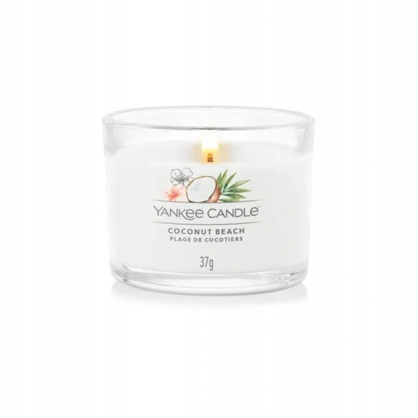 YANKEE CANDLE Signature Mini świeca w słoiku COCONUT BEACH 37g
