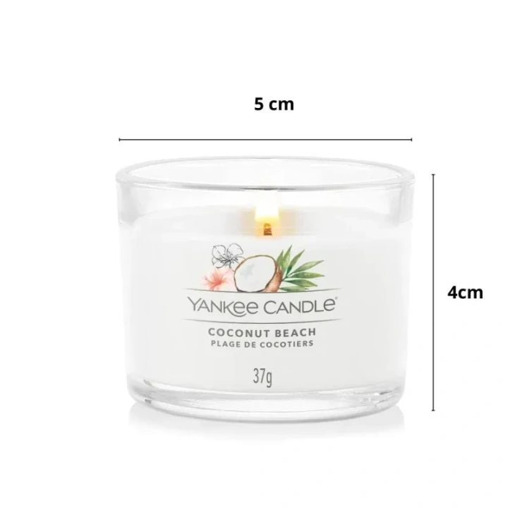 YANKEE CANDLE Signature Mini świeca w słoiku COCONUT BEACH 37g