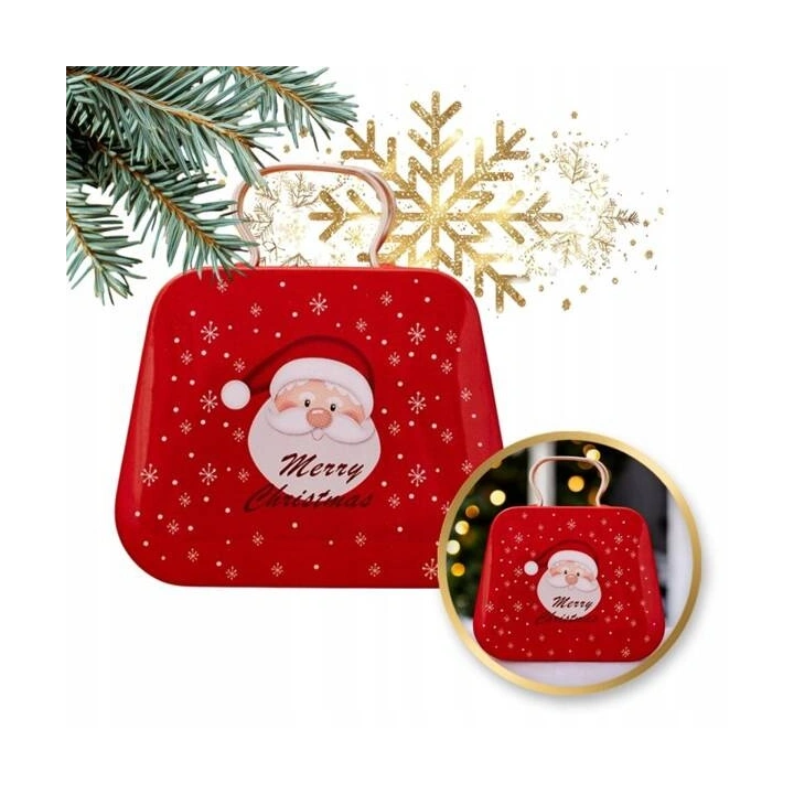 ECARLA mini pojemnik z uchwytem na cukierki 7x5,5cm Mikołaj KSN163 