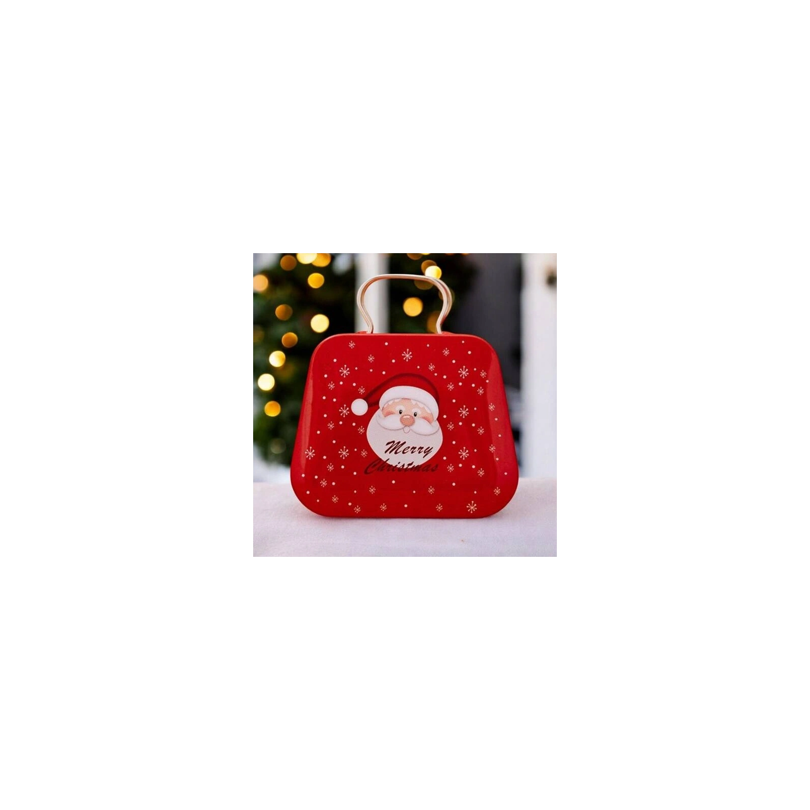 ECARLA mini pojemnik z uchwytem na cukierki 7x5,5cm Mikołaj KSN163 