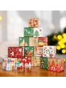 ECARLA pudełko prezentowe 24szt 7x7x7cm Kalendarz Adwentowy DIY KSN101 