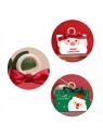 ECARLA torebka ozdobna świąteczna z kokardą 17x10x8,5cm Merry Christmas Zielone OPO37 