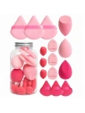 ECARLA zestaw gąbeczek do makijażu 15szt FUSCHIA CREAM DUO GB21F