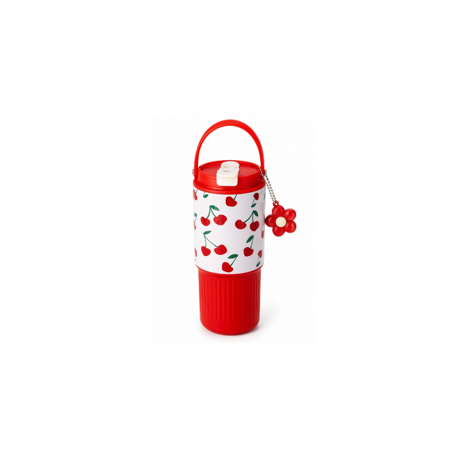 ECARLA kubek termiczny z uchwytem i ustnikiem 750ml Wisienki BD57