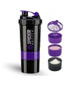 ECARLA shaker sportowy do odżywki białkowej z sitkiem 500ml Fioletowy BD55FIO