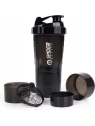 ECARLA shaker sportowy do odżywki białkowej z sitkiem 500ml Czarny BD55CZ