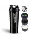ECARLA shaker sportowy do odżywki białkowej z sitkiem 500ml Czarny BD55CZ
