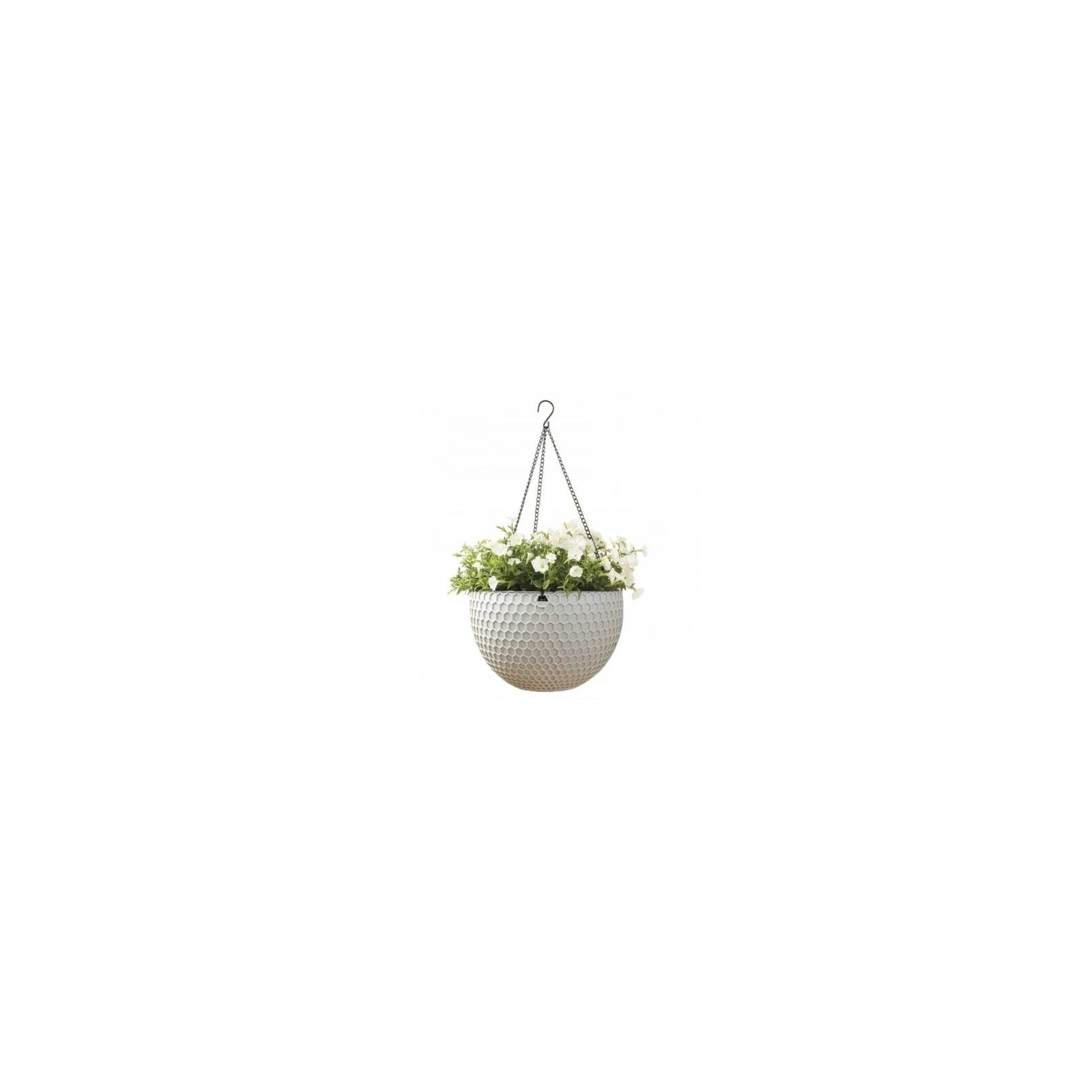 ECARLA doniczka na kwiaty wisząca Kremowa Plaster Miodu 26cm ROS10K