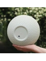ECARLA doniczka na kwiaty wisząca Kremowa Plaster Miodu 26cm ROS10K