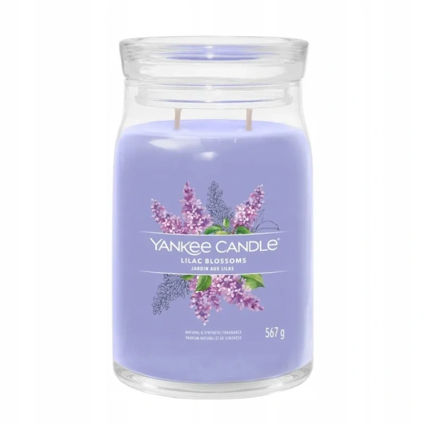 YANKEE CANDLE Signature Duża świeca w słoiku LILAC BLOSSOMS 567g