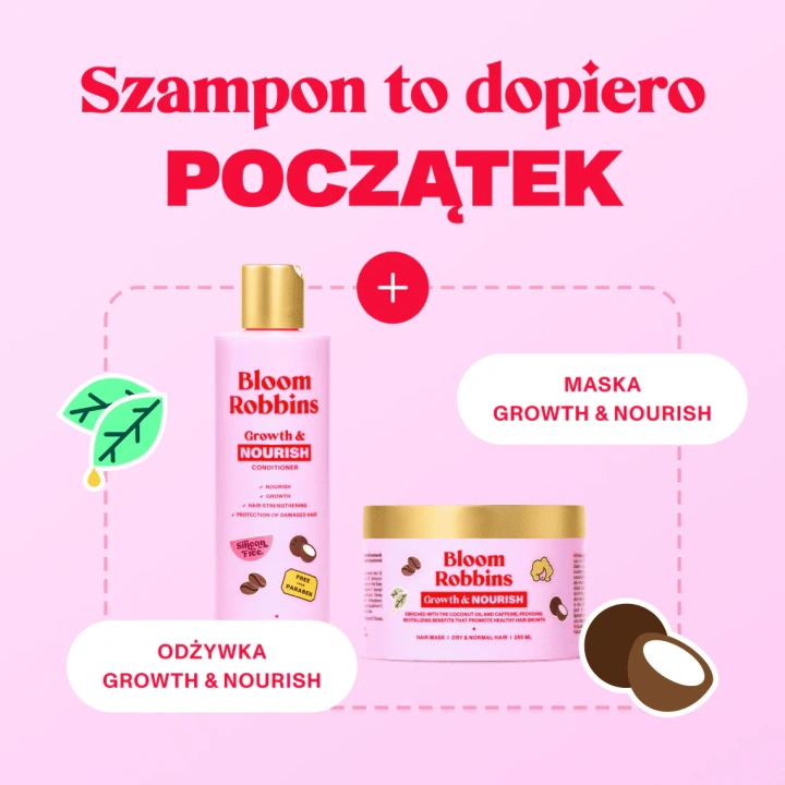 BLOOM ROBBINS Growth & Nourish szampon do włosów Wzrost i Odżywienie 250ml
