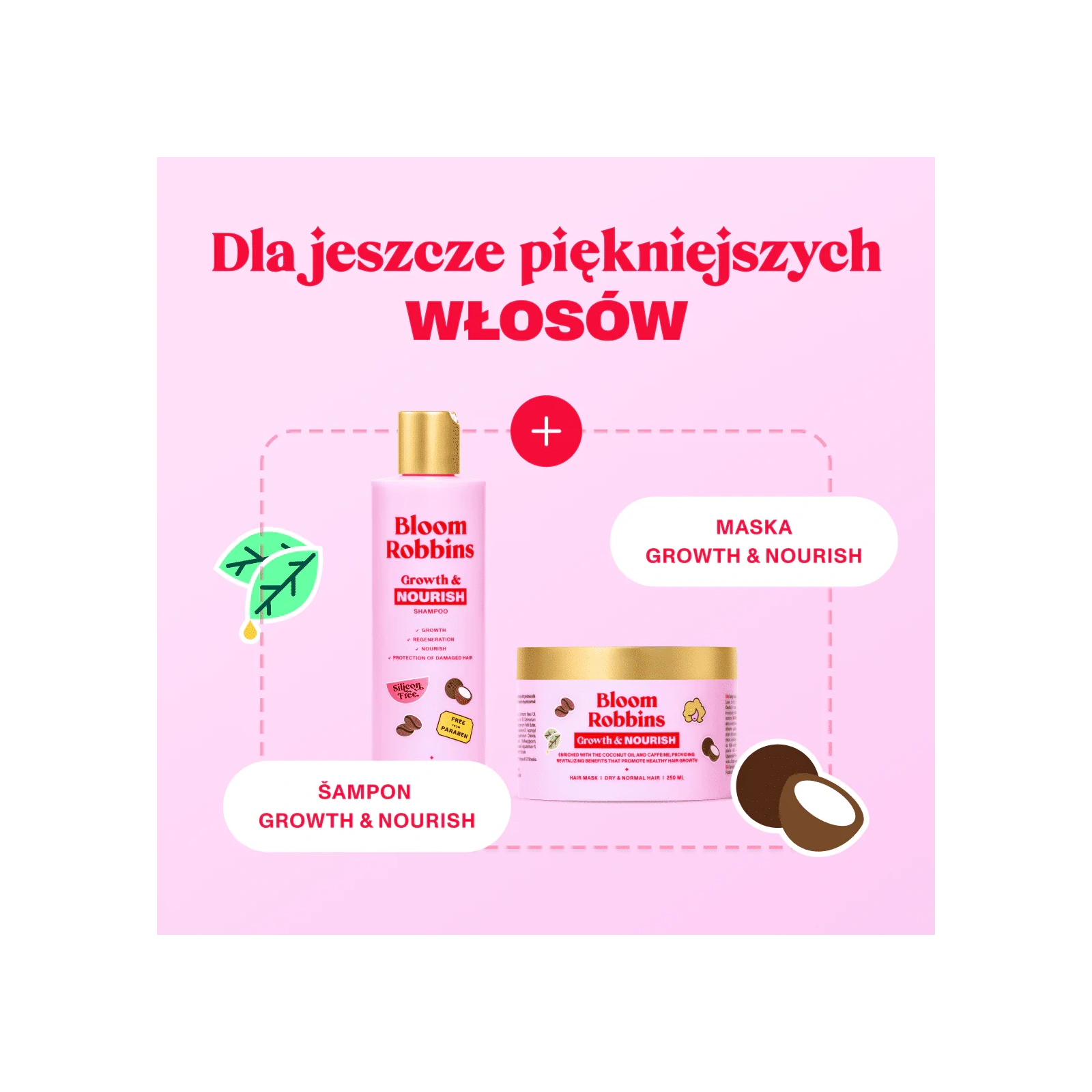BLOOM ROBBINS Growth & Nourish odżywka do włosów Wzrost i Odżywienie 250ml