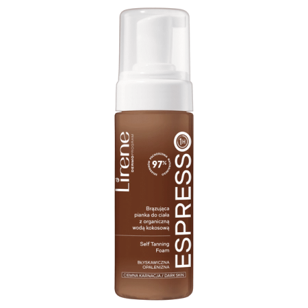 LIRENE Dermoprogram brązująca pianka do ciała ciemna karnacja 150ml