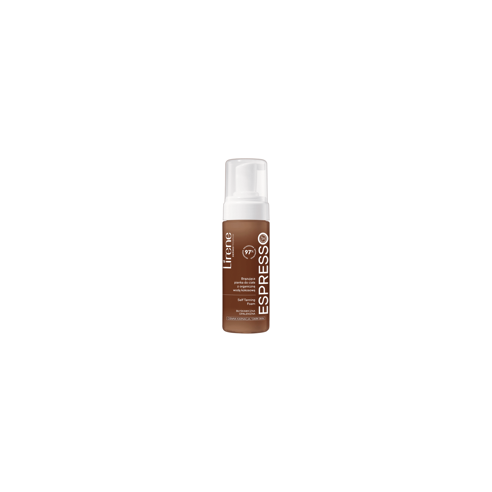 LIRENE Dermoprogram brązująca pianka do ciała ciemna karnacja 150ml