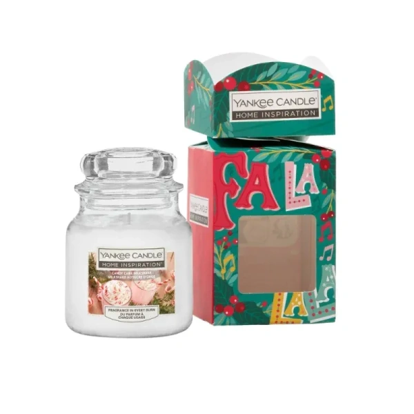 YANKEE CANDLE Home Inspiration świeca w słoiku FA LA LA LA 104g
