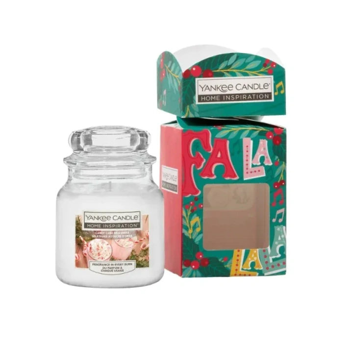 YANKEE CANDLE Home Inspiration świeca w słoiku FA LA LA LA 104g