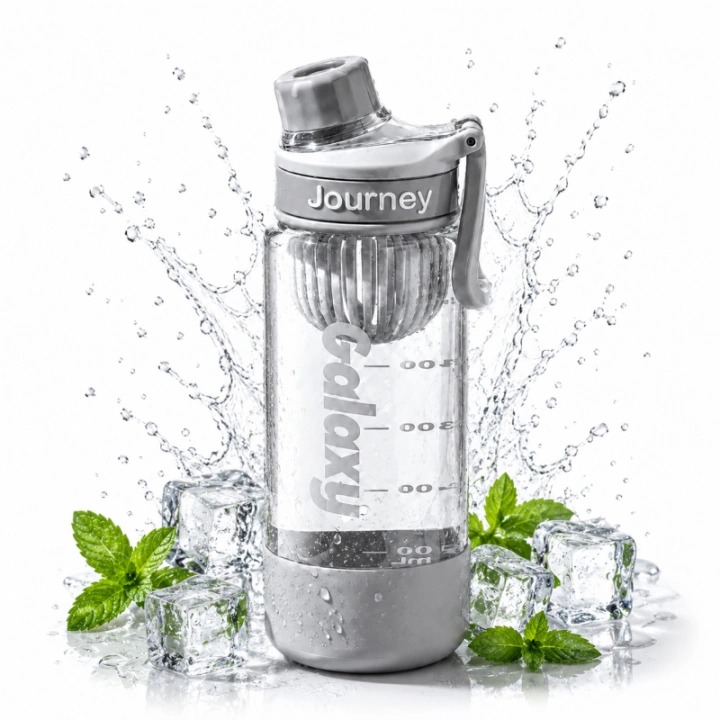 ECARLA butelka na wodę z uchwytem sportowy bidon 800ml Szary BD71SZ