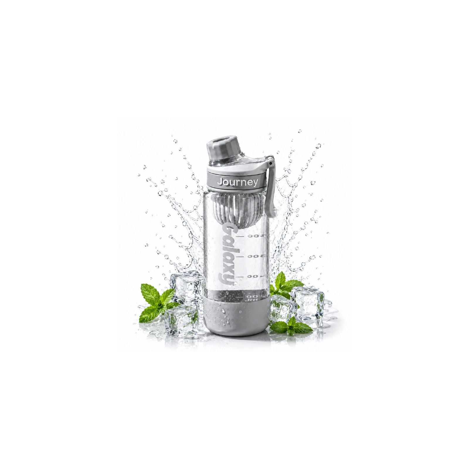 ECARLA butelka na wodę z uchwytem sportowy bidon 800ml Szary BD71SZ