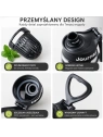 ECARLA butelka na wodę z uchwytem sportowy bidon 800ml Szary BD71SZ