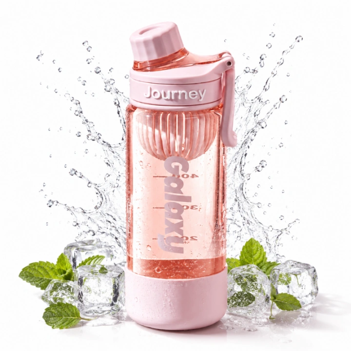 ECARLA butelka na wodę z uchwytem sportowy bidon 800ml Różowy BD71R
